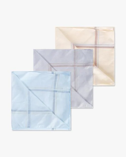 Men Pack of 3 Striped Handkerchiefs