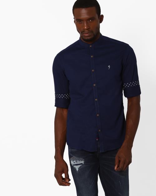 Mandarin Collar Shirt