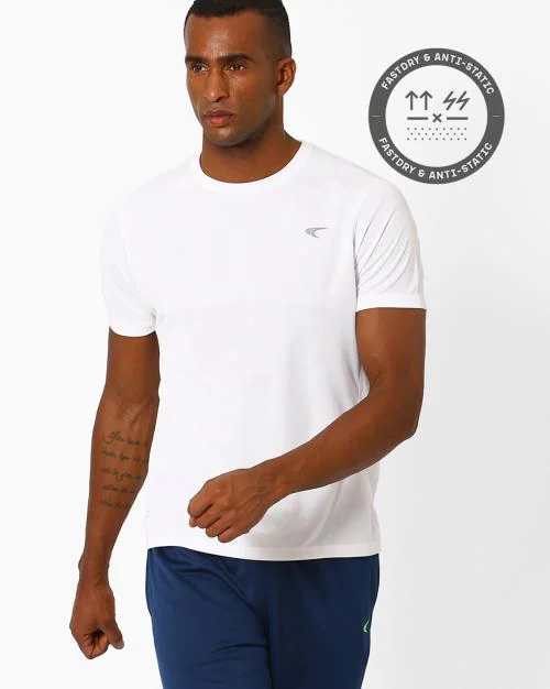 Panelled Crew-Neck T-shirt