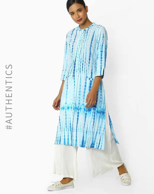 Tie-Dye Indigo Shibori Cotton Kurta