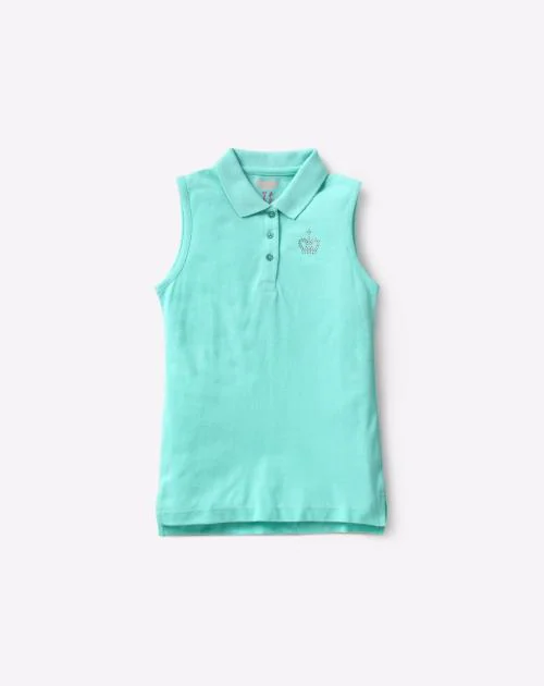 Sleeveless Polo T-shirt