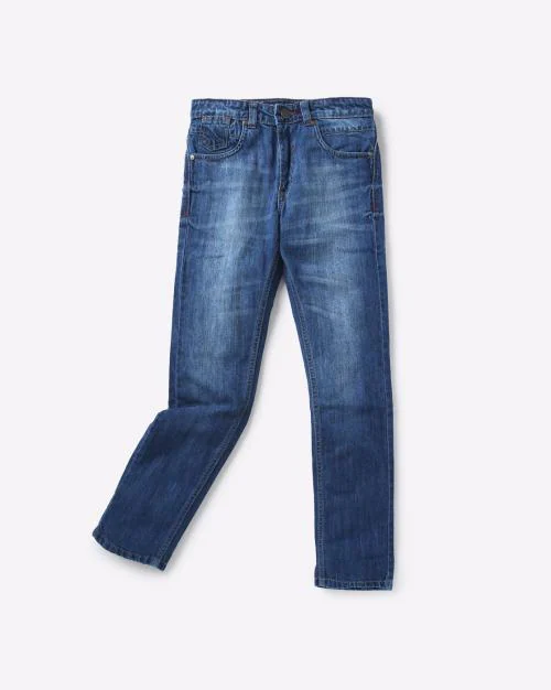 Lightly Washed Slim Fit Jeans