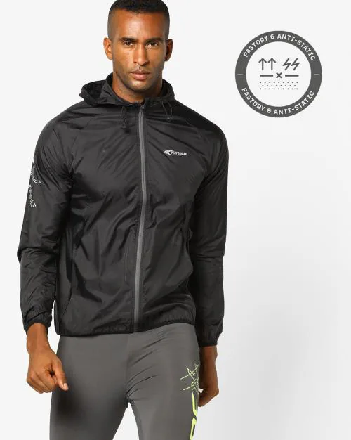 Lightweight Water-Resistant Jacket with Hood