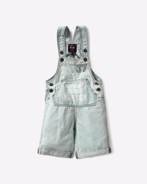 Woven Printed Dungarees
