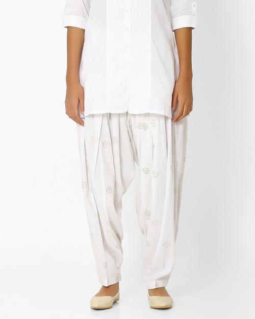 Printed Patiala Pants with Dupatta