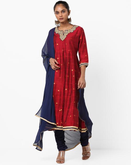 Anarkali Churidar Kurta with Dupatta