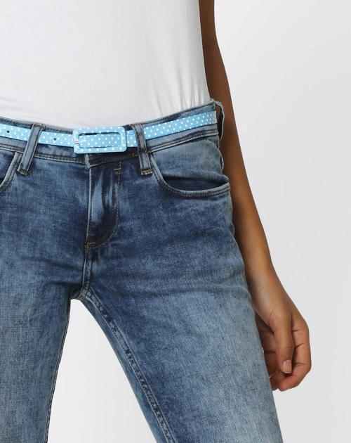 Polka-Dot Print Belt