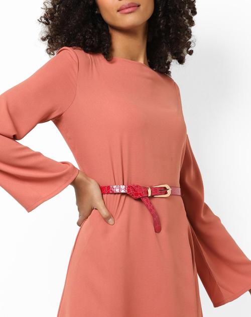 Textured Belt with Buckle