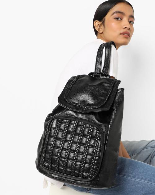 Textured Backpack with Adjustable Straps