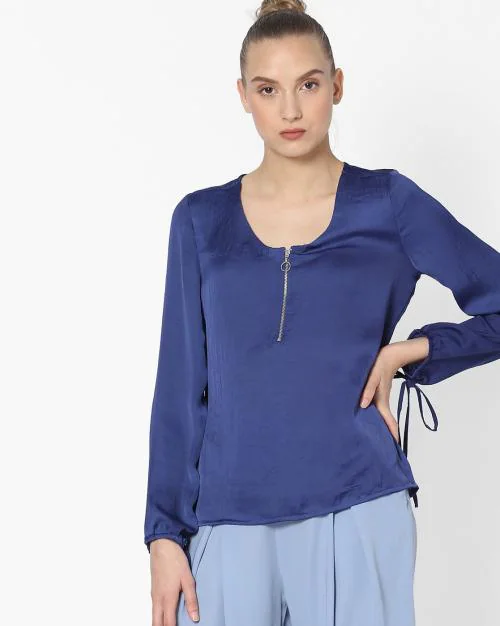 Top with Front Zipper