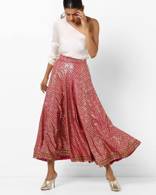 Printed Sharara Pants