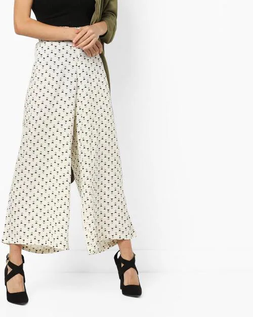 Printed Ankle-Length Palazzo Pants