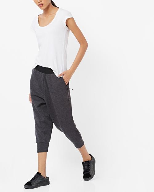 Women Loose Fit Calf-Length Joggers