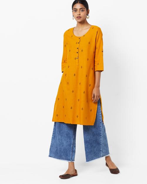 Printed Straight Kurta