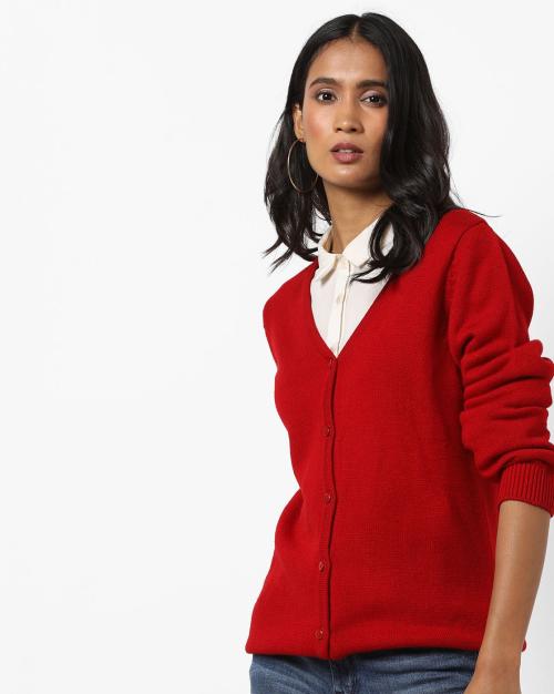 Knit Button-Down Cardigan