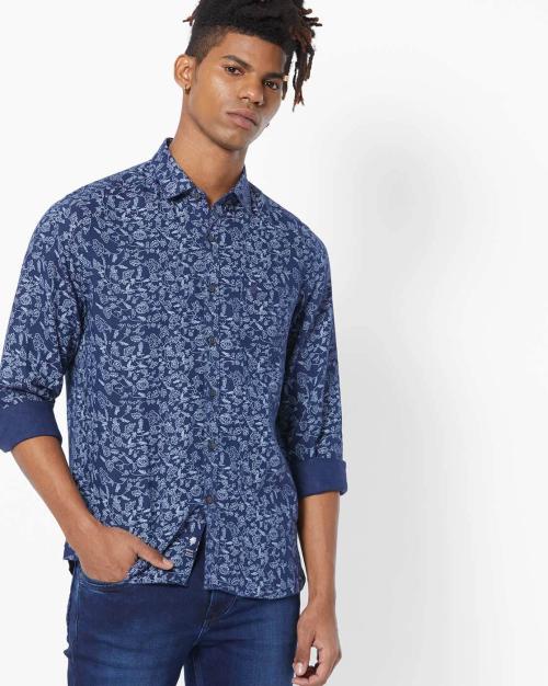 Floral Print Slim Fit Shirt
