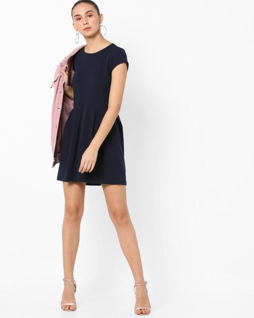 Pleated A-Line Dress