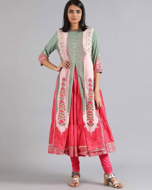 Wishful Floral Embroidered Anarkali Kurta