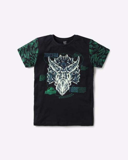 Jurassic World Print Crew-Neck T-shirt