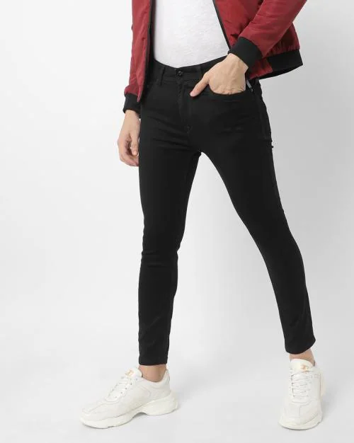 Mid-Rise Skinny Fit Jeans