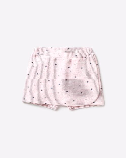 Checked Shorts with Star Styling