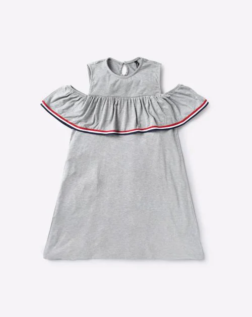 Shift Cold-Shoulder Dress