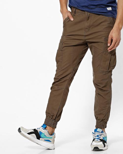 Mid-Rise Cargo Joggers with Insert Pockets