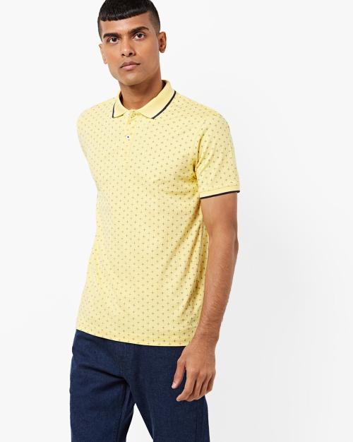 Printed Slim Fit Polo T-shirt