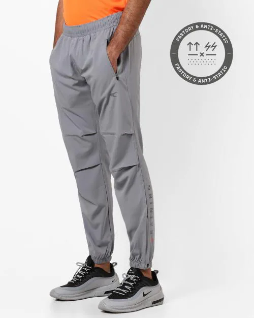 Training Track Pants with Zippered Pockets