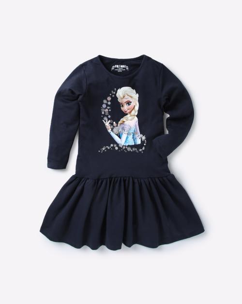 Frozen Print Fit & Flare Dress