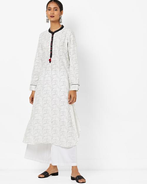 Printed A-line Kurta