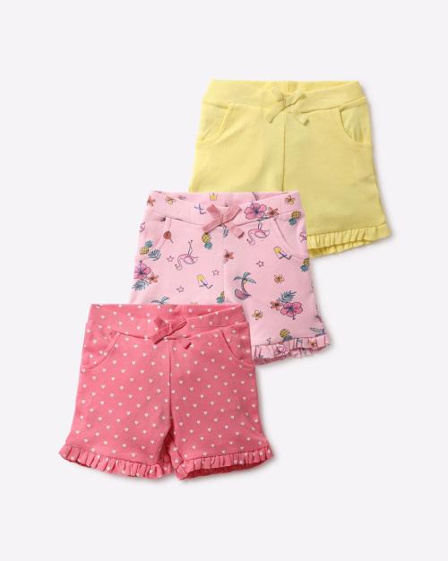 Pack of 3 Shorts with Frills