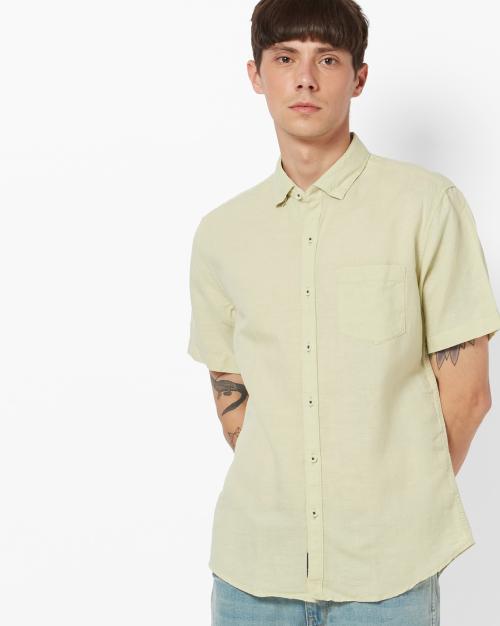 Short-Sleeve Shirt with Patch Pocket