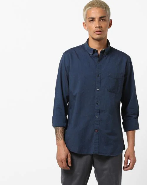 Oxford Shirt With Button-Down Collar