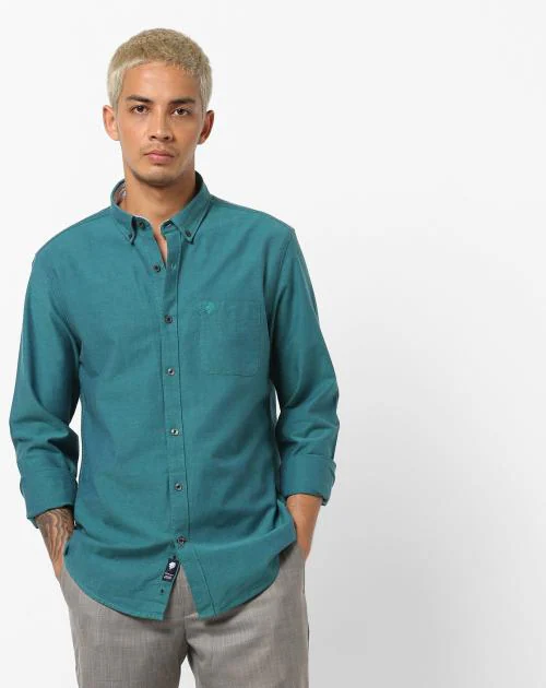 Oxford Shirt With Button-Down Collar