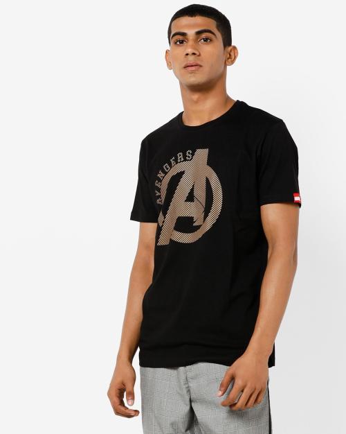 Avengers Print Crew-Neck T-shirt