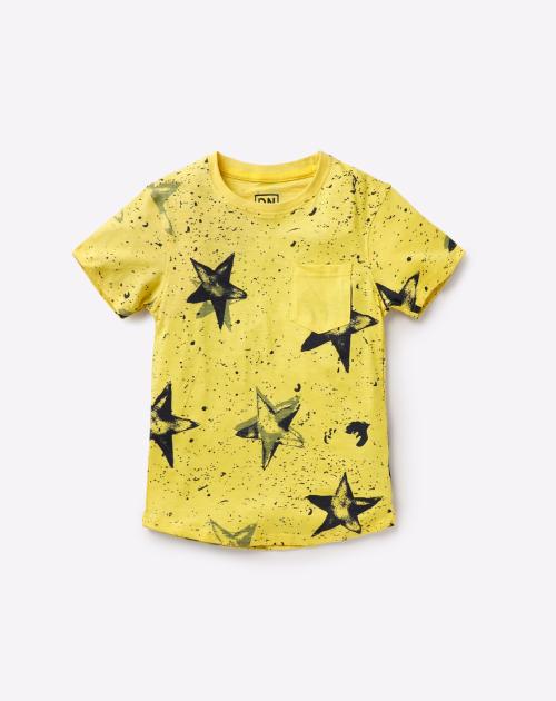 Star Print Round-Neck T-shirt