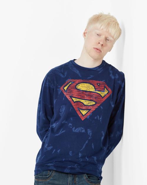 Superman Print Crew-Neck Sweatshirt