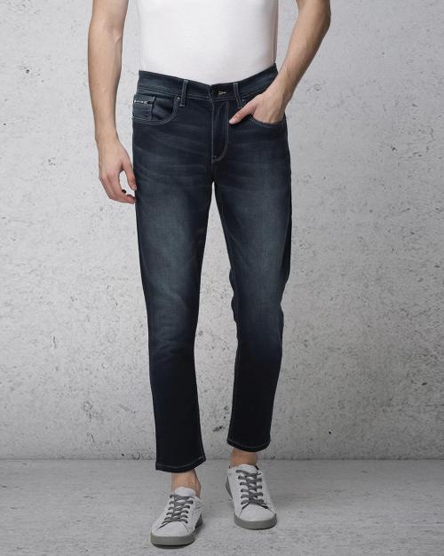 Lightly Washed Tapered Fit Youth Jeans