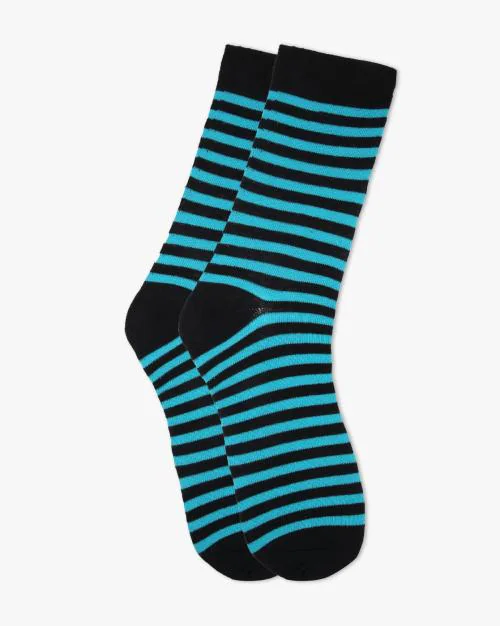 Striped Mid-Calf Socks