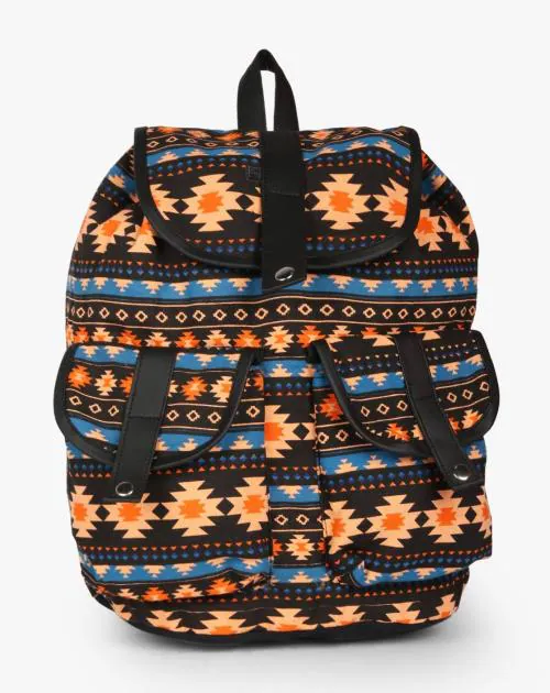 Buy Aztec Print Backpack with Flap Closure Online at Best Prices in India JioMart.