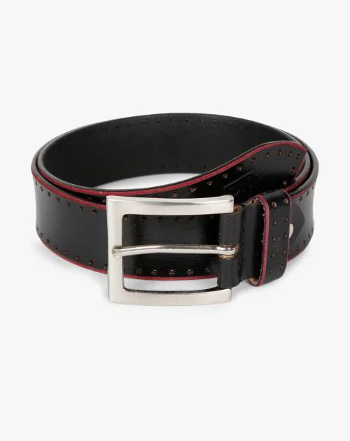 Buckle Belt with Edge Perforation