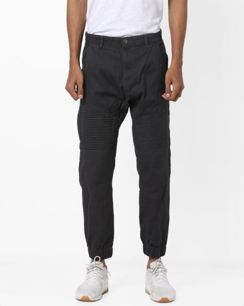 Mid-Rise Slim Fit Biker Joggers