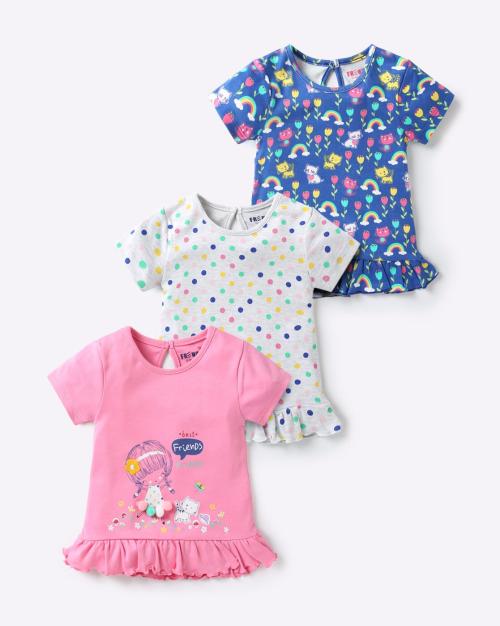 Pack of 3 Peplum T-shirts