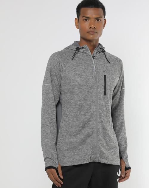 Iridicent Reflective Zip-Front Hoodie