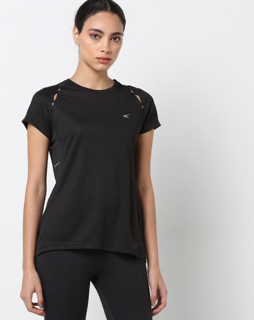 Reflective Running T-shirt with Cut-Outs