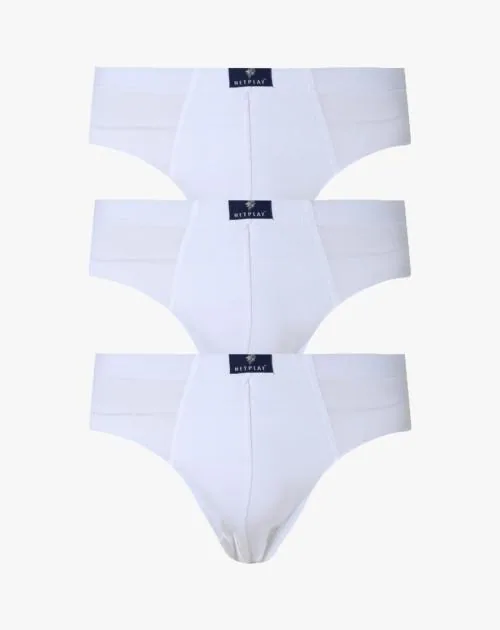 Pack of 3 Mid-Rise Cotton Briefs