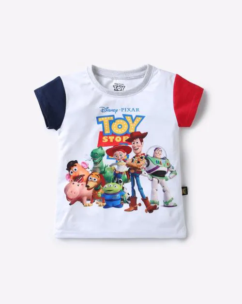 Toy Story Print Crew-Neck T-shirt