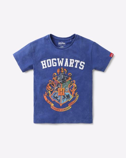 Harry Potter Print Round-Neck T-shirt