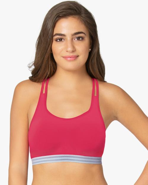 Textured Bralette with Criss-Cross Back